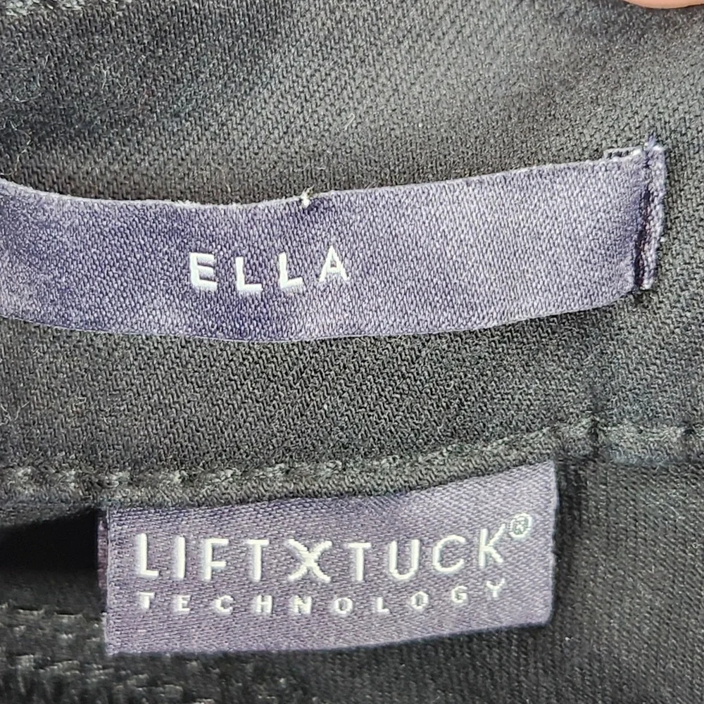 NYDJ Ella Bermuda Shorts Women 8P Petite Black Lift Tuck Stretch‎ Denim A591706